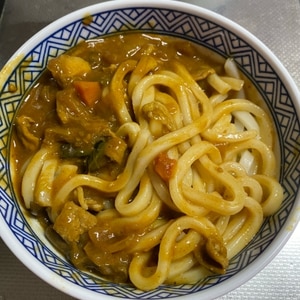 白だしで簡単♪とろっとしたカレーうどん